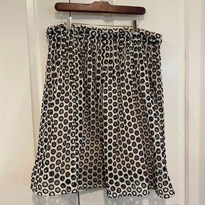 J. Crew White Cutout A-line Skirt